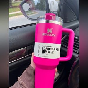 40 oz hot pink Stanley tumbler